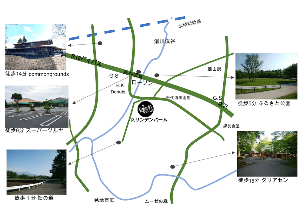 リンデンバーム近所の散歩道